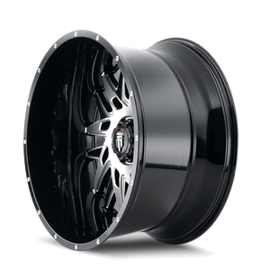 American Truxx DNA Gloss black machined 20x9 0 8x180mm 125.2mm - Wheelwiz