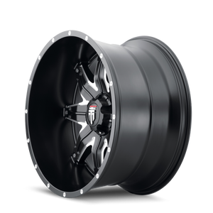 American Truxx LONESTAR Satin black milled 20x10 -24 6x135mm 87.1mm - WheelWiz