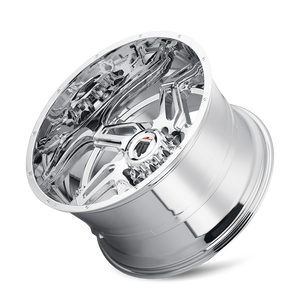 American Truxx SPURS Chrome 24x14 -76 8x180mm 125.2mm - Wheelwiz