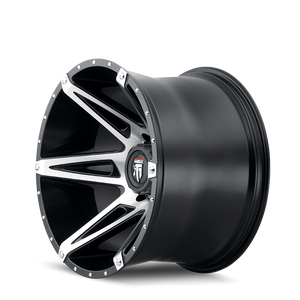 American Truxx KUTZ Gloss black machined 18x9 -12 8x165.1mm 125.2mm - Wheelwiz