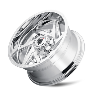 American Truxx SPIRAL Chrome 20x10 -24 6x135|6x139.7mm 106.1mm - Wheelwiz