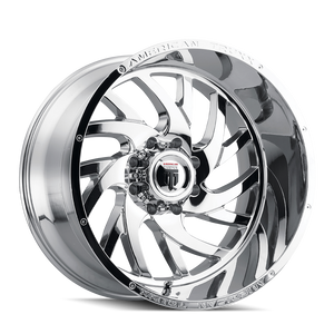American Truxx XCLUSIVE Chrome 24x14 -76 8x170mm 125.2mm - Wheelwiz