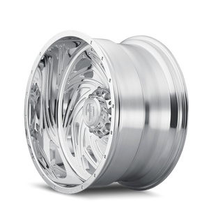 American Truxx TWISTED Polished 22x12 -44 8x170mm 125.2mm - Wheelwiz