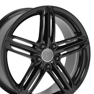 OE Wheels Replica AU12 Gloss Black 18x8.0 +35 5x112mm 66.6mm - Wheelwiz