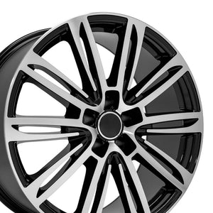 OE Wheels Replica AU21 Black Machined 20x9.0 +35 5x112mm 66.6mm - Wheelwiz