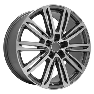OE Wheels Replica AU21 Gunmetal Machined 20x9.0 +35 5x112mm 66.6mm - Wheelwiz