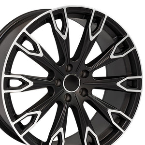 OE Wheels Replica AU32 Satin Black Machined 20x9.0 +33 5x112mm 66.6mm - Wheelwiz