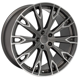 OE Wheels Replica AU32 Gunmetal Machined 20x9.0 +33 5x112mm 66.6mm - Wheelwiz
