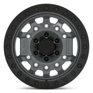Black Rhino AVENGER BEADLOCK Battleship Gray Black Hardware 17x8.5 -30 6x139.7mm 112.1mm - Wheelwiz