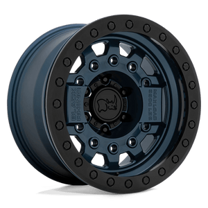 Black Rhino AVENGER BEADLOCK Navy Blue W/ Black Hardware 17x8.5 -30 6x139.7mm 112.1mm - Wheelwiz
