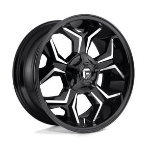Fuel Offroad D606 AVENGER Gloss Black Milled 20x9 +20 6x135|6x139.7mm 106.1mm - WheelWiz