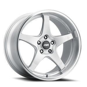 ESR Wheels AP5 Hyper Silver Machined Lip 19x8.5 +30 5x114.3mm 72.6mm - Wheelwiz