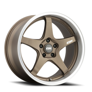ESR Wheels Apex Series AP5 Matte Bronze W/ Machined Lip 19x9.5 +35 5x114.3mm 72.6mm - Wheelwiz