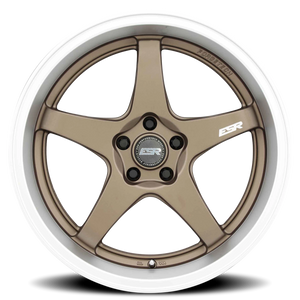 ESR Wheels Apex Series AP5 Matte Bronze W/ Machined Lip 18x10.5 +22 5x114.3mm 72.6mm - Wheelwiz