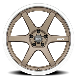 ESR Wheels Apex Series AP6 Matte Bronze W/ Machined Lip 18x9.5 +35 5x114.3mm 72.6mm - Wheelwiz