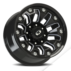Vision Wheel 362 Gloss Black Milled Spoke 20x9 +12 8x165.1mm 125.2mm - Wheelwiz