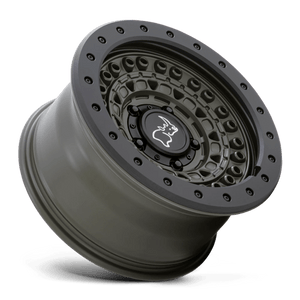 Black Rhino BARRICADE Olive Drab Green W/ Blk Rock 17x8.5 -34 5x127mm 71.5mm - Wheelwiz