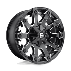 Fuel Offroad D578 BATTLE AXE Gloss Black Milled 20x10 -18 5x139.7|5x150mm 110.1mm - WheelWiz