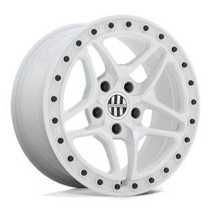 Victor Equipment BERG Gloss White W/ Black Bolts 17x8 +10 5x130mm 71.5mm - Wheelwiz