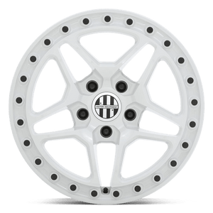 Victor Equipment BERG Gloss White W/ Black Bolts 18x8 +10 5x130mm 71.5mm - Wheelwiz