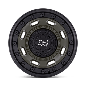 Black Rhino ATLAS Olive Drab Green W/ Black Lip 17x8.5 -10 6x135|6x139.7mm 106.1mm - Wheelwiz