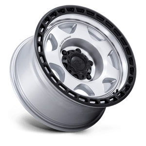 Black Rhino BR018 VOYAGER Silver Machined W/ M-black Lip 17x8.5 0 6x114.3mm 66.1mm - Wheelwiz