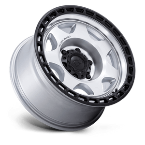 Black Rhino BR018 VOYAGER Silver Machined W/ M-black Lip 17x8.5 0 5x127mm 71.5mm
