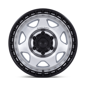 Black Rhino BR018 VOYAGER Silver Machined W/ M-black Lip 17x8.5 -10 6x114.3mm 66.1mm - Wheelwiz
