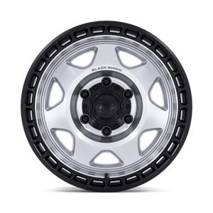 Black Rhino BR018 VOYAGER Silver Machined W/ M-black Lip 17x8.5 -10 6x114.3mm 66.1mm