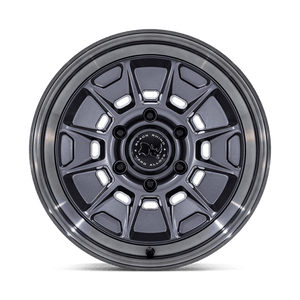 Black Rhino BR021 MONDO Matte Gunmetal W/ G-gray Lip 17x8.5 +20 6x139.7mm 106.1mm - Wheelwiz