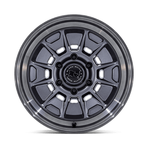 Black Rhino BR021 MONDO Matte Gunmetal W/ G-gray Lip 17x8.5 -10 6x139.7mm 106.1mm