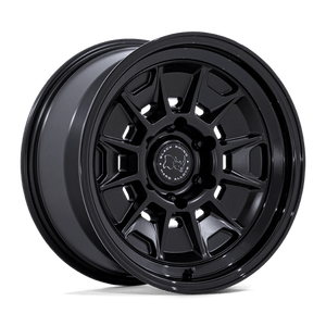 Black Rhino BR021 MONDO Matte Black W/ Gloss Black Lip 17x9 -38 6x139.7mm 106.1mm - Wheelwiz