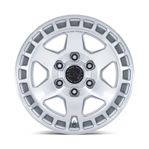 Black Rhino BR022 BAHARI Gloss Silver W/ Machined Face 17x8.5 +25 5x127mm 71.5mm - Wheelwiz