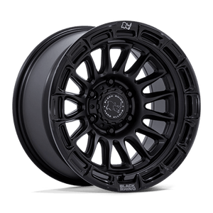 Black Rhino BR025 RIVAL Matte Black W/ Gloss Blk-lp 17x8.5 +25 6x139.7mm 106.1mm - Wheelwiz