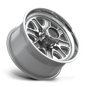 Black Rhino BR032 ECHO Gloss Silver W/ Machined Face 18x9 +12 8x180mm 124.2mm - Wheelwiz