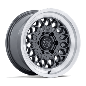 Black Rhino BR034 GRAZ Gloss Gunmetal W/ Machined Lip 17x8.5 +25 6x139.7mm 106.1mm