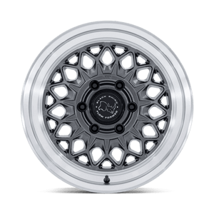 Black Rhino BR034 GRAZ Gloss Gunmetal W/ Machined Lip 17x8.5 +25 6x139.7mm 106.1mm