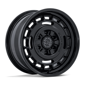 Black Rhino BR600 VAGABOND Matte Black W/ Gloss Black Lip 17x8 +32 6x139.7mm 106.1mm - Wheelwiz