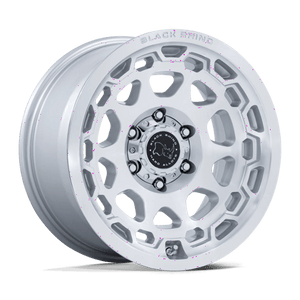 Black Rhino BR026 CONGO Gloss Silver W/ Machined Face 17x8.5 +25 6x135mm 87.1mm - Wheelwiz