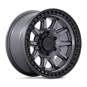 Black Rhino CALICO Matte Gunmetal W/ M-black Lip 17x8.5 0 5x127mm 71.5mm - Wheelwiz