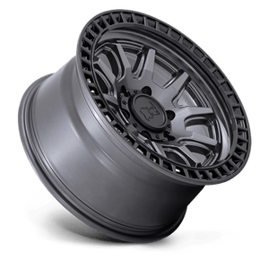 Black Rhino CALICO Matte Gunmetal W/ M-black Lip 17x8.5 +34 5x114.3mm 72.6mm - Wheelwiz