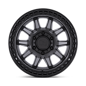 Black Rhino CALICO Matte Gunmetal W/ M-black Lip 17x8.5 0 6x139.7mm 106.1mm - Wheelwiz