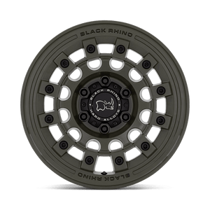 Black Rhino FUJI Olive Drab Green 17x8 +20 6x139.7mm 106.1mm - Wheelwiz