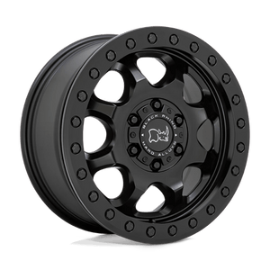 Black Rhino VENTURE BEADLOCK Matte Black 17x8 +38 6x130mm 84.1mm - Wheelwiz