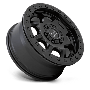 Black Rhino VENTURE BEADLOCK Matte Black 17x8 +38 6x130mm 84.1mm - Wheelwiz