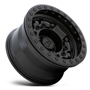 Black Rhino AVENGER BEADLOCK Matte Black W/ Black Hardware 17x8.5 -30 6x139.7mm 112.1mm - Wheelwiz