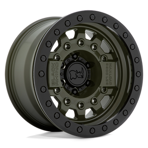 Black Rhino AVENGER BEADLOCK Olive Drab Green Blk Hardware 17x8.5 -32 5x127mm 71.5mm - Wheelwiz