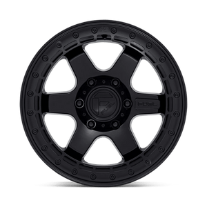 Fuel Offroad D122 BLOCK BEADLOCK Matte Black W/ M-black Ring 17x8.5 0 6x135mm 87.1mm - Wheelwiz