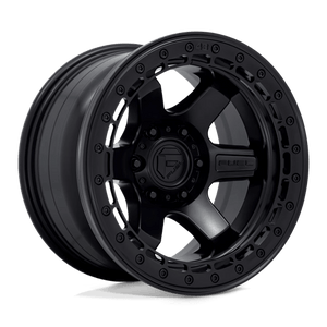 Fuel Offroad D122 BLOCK BEADLOCK Matte Black W/ M-black Ring 17x9 -15 5x127mm 71.5mm - Wheelwiz