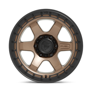Fuel Offroad D751 BLOCK Matte Bronze With Black Ring 18x9 -12 6x135mm 87.1mm - WheelWiz